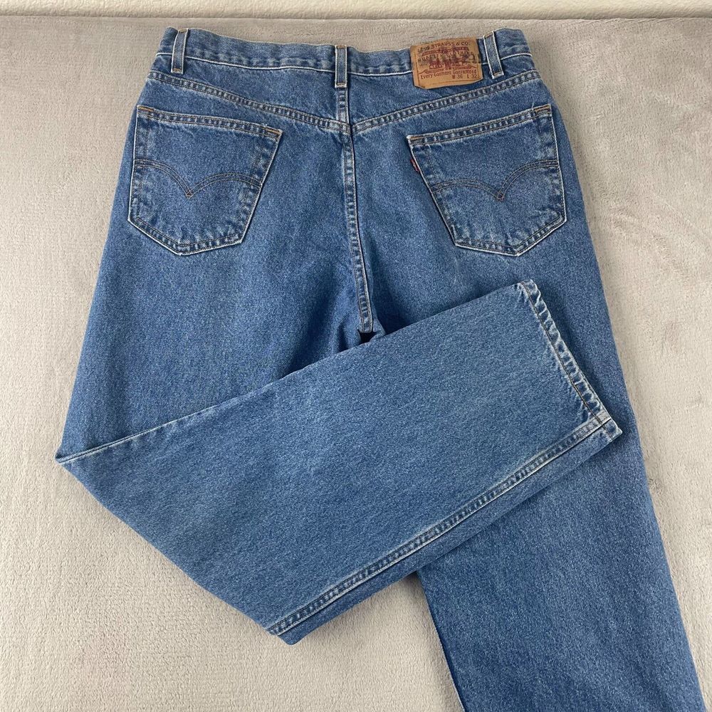 Vintage Levi's Relaxed Jeans Men‎ 36 (Fits 34x32) Blue Wash Straight Leg Grunge